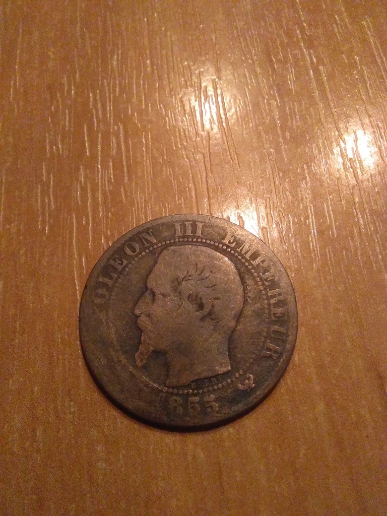10 Centimes 1855 ORYGINAŁ Francja