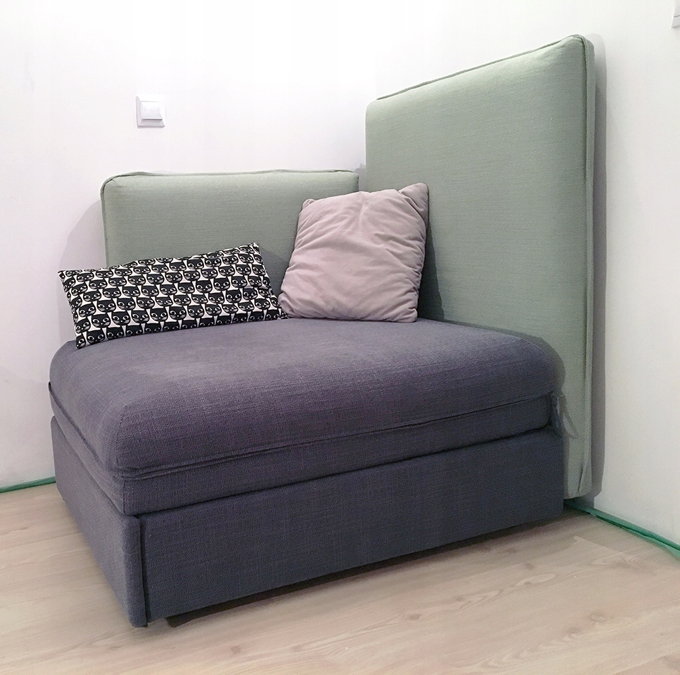 Sofa rozkładana IKEA VALLENTUNA, łóżko, oparcia 7461137186