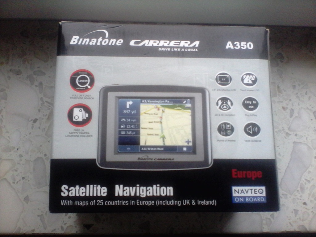 Nowa Nawigacja Gps Binatone Carera A350 Mapa PL