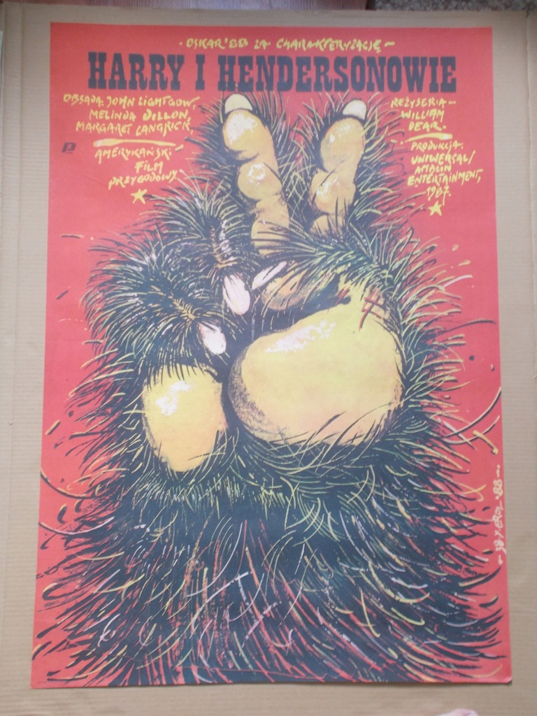 Plakat filmowy Harry i Hendersonowie Erol