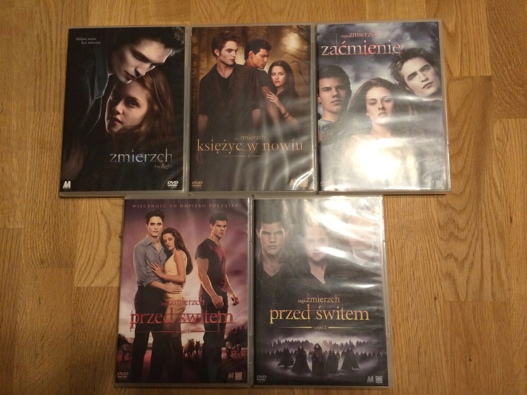 saga zmierzch DVD (5 płyt)