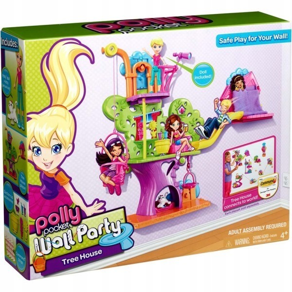 MATTEL POLLY POCKET NA ŚCIANIE DOMEK NA DRZEWIE