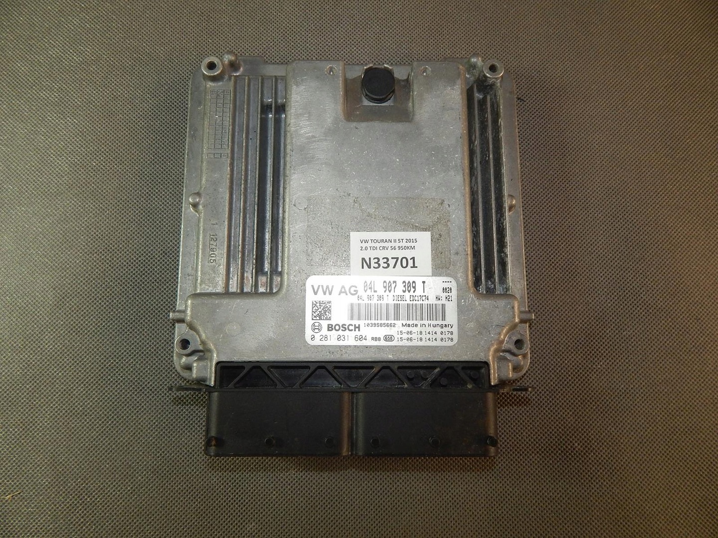 VW TOURAN III 5T COMPUTER DRIVER 04L907309T