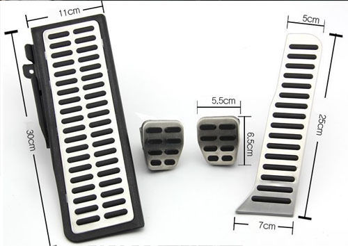 Car Foot Pedal Pad Cover Rest Gas Brake Pedals Kit For Audi A4 A5 A6 A7 A8  Q5 Q7