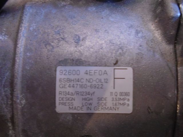 KLIMAKOMPRESSOR KLIMAANLAGE NISSAN RENAULT 926004EFOA