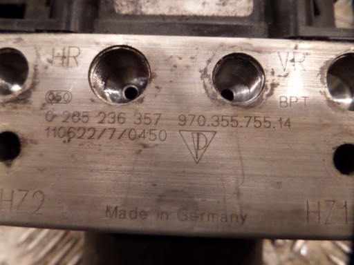 control unit pump ABS PORSCHE PANAMERA 970 1 9