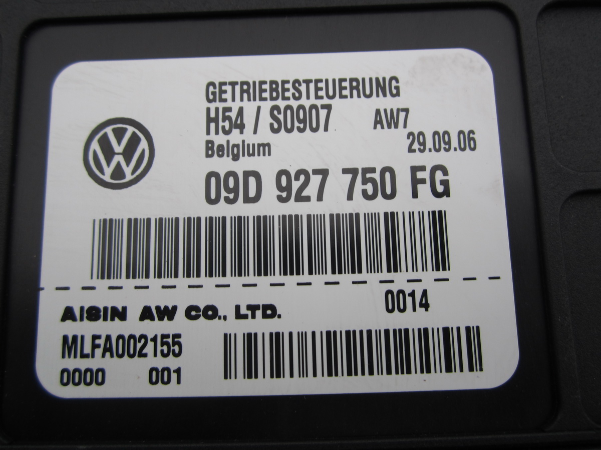 control unit gearboxes Porsche Cayenne 09D927750FG