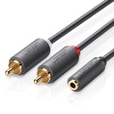 Ugreen audio kábel 3,5 mm mini - 2RCA 25cm Hmotnosť (s balením) 0.2 kg