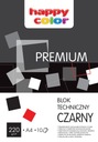 Технический блок А4 HAPPY COLOR 220г ЧЕРНЫЙ