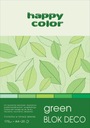 Blok Farebný papier Happy Color Green A4 20 Kart Veľkosť A4