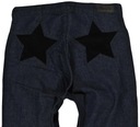 WRANGLER nohavice BLUE jeans CROP STAR FLARE W28 Dĺžka vonkajšej strany nohavice 97 cm