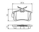 PADS BRAKE REAR AUDI A1 A2 A3 A4 B5 B6 B7 TT photo 2 - milautoparts-fr.ukrlive.com