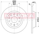 DISCS BRAKE 2 PIECES REAR SKODA YETI 1.2 TSI 1.4 1.8 photo 2 - milautoparts-fr.ukrlive.com