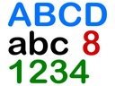 Водостойкие наклейки с надписями БУКВЫ/ЦИФРЫ, самоклеющиеся, 8 см.