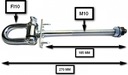 HÁČIK UPEVNENIE HOJDAČKY SO ŠEKLOM M10x270 + BOLCE Druh upevnenie