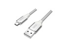 Kabel USB micro Premium Unitek Y-C4026ASL 100cm Nylon Silver