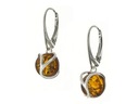 Серьги AMBER 5730 с коньячным янтарем