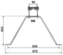 Objímka murovaná rukoväť držiaky stožiara rúrky 40cm Značka MAT-Company