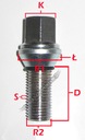 MDC SCREW FLOATING FOR KOL 12X1,5X28 FIAT GRANDE PUNTO EVO SUZUKI SWIFT SX4 photo 3 - milautoparts-fr.ukrlive.com