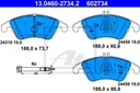 DISQUES SABOTS DE FREIN ATE AVANT - MERCEDES E W212 322MM photo 3 - milautoparts-fr.ukrlive.com