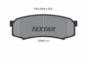 PADS TEXTAR REAR - TOYOTA LAND CRUISER J15 photo 2 - milautoparts-fr.ukrlive.com