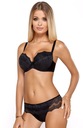 Komplet biustonosz push-up + figi CASSI 90B BLACK