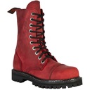 KMM 10 отверстия в отверстиях Boots Red Nubuk Size 43