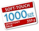 Wizytówki 1000 szt Aksamitne Soft Touch Softtouch