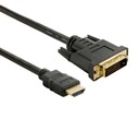 Kabel Adapter Lanberg Hdmi(M) - Dvi-D(M)(24+1) 3M Dual Link Pozłacane Styki