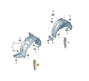 SET FIXTURES MUDGUARDS FRONT KLIPSY AUDI A3 8V ASO photo 3 - milautoparts-fr.ukrlive.com