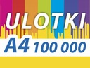 ЛИСТОВКИ А4 100000 ШТ. 115G DL/A5 СЛОЖЕННЫЕ ЛИСТОВКИ