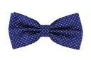 ГАЛСТУК-БАБОЧКА МУЖСКАЯ - СИНИЙ С БЕЛЫМИ ТОЧКАМИ