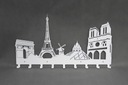 Nástenný vešiak do predsiene na oblečenie Paríž Počet kusov 50 ks