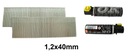 SZTYFTY GWOŹDZIE DO PASLODE F18 1,2x40mm 2tyś+GAZ