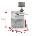 NOČNÝ STOLÍK TOALETNÝ STOLÍK KOMODA NOČNÝ STOLÍK BIELA Farba nábytku biela