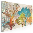 18101 Q3 Картина на холсте ДЕРЕВЬЯ, ЦВЕТНЫЙ ЛЕС