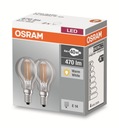 2 светодиодные лампы OSRAM E14 мощностью 40 Вт с теплой ретро-нитью накаливания