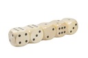 Игральные кости DICE 1,6x1,6 см деревянные 5 шт.