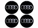 EMBLEMATY AUDI A3 A4 A6 NAKLEJKI NA KOLPAKI 55MM