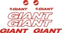 GIANT czerwone naklejki na rower 4-3B YESS Naklejki