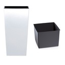 kvetináč s vložkou 26x26x50cm Obal Na Kvetináč URBI Biela Značka Prosperplast