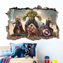 Nálepka na stenu - Hulk Captain America Thor Iron EAN (GTIN) 5904617528344