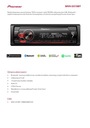 АВТОМОБИЛЬНАЯ РАДИО PIONEER MVH-S310BT USB BLUETOOTH