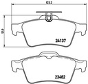 BREMBO SABOTS DE FREIN ARRIÈRE RENAULT ESPACE LAGUNA II MEGANE photo 2 - milautoparts-fr.ukrlive.com