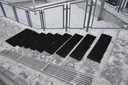 Gumové návleky na vonkajšie schody zima 30x100cm Farba čierna