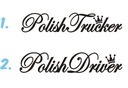 Наклейка на грузовик польского водителя-дальнобойщика *УЗОРЫ *ЦВЕТА