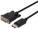 Кабель 1,8 м Unitek Y-5118BA DisplayPort DVI-D 24+1