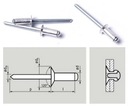 Заклепки вытяжные алюминиево-стальные КОНИЧЕСКИЕ 4,8x16