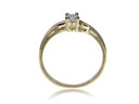 Zásnubný prsteň zlatý 585 klasický LgP457 Veľkosť/vnútorný priemer (mm) 14/17,00