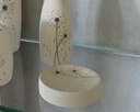 Keramická mydelnička z keramiky KÚPELINY awd Farba krémová odtiene sivej a striebornej